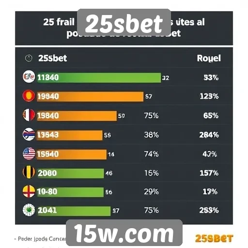 Estatísticas de usuários ativos na 25sbet