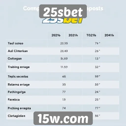 Comparação entre 25sbet e concorrentes no mercado