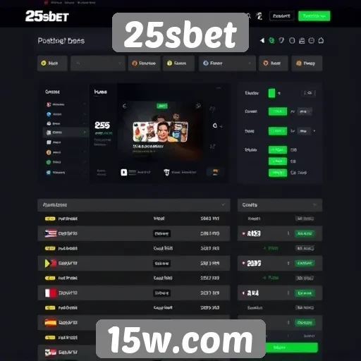 Interface do usuário do 25sbet é intuitiva e funcional